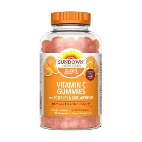 Sundown Naturals, Sundown Naturals Vitamin C Gummies, Orange Flavor 90 Each