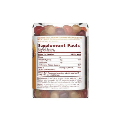Sundown Naturals, Sundown Naturals Vitamin D3 Gummies, 2000 IU, 90 Each