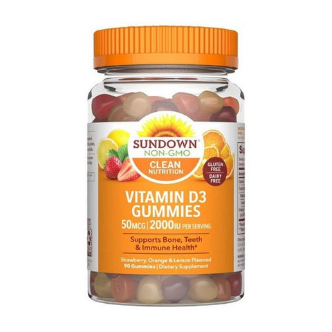 Sundown Naturals, Sundown Naturals Vitamin D3 Gummies, 2000 IU, 90 Each