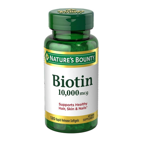 Nature's Bounty, Biotin, 10000 mcg, 120 Softgels