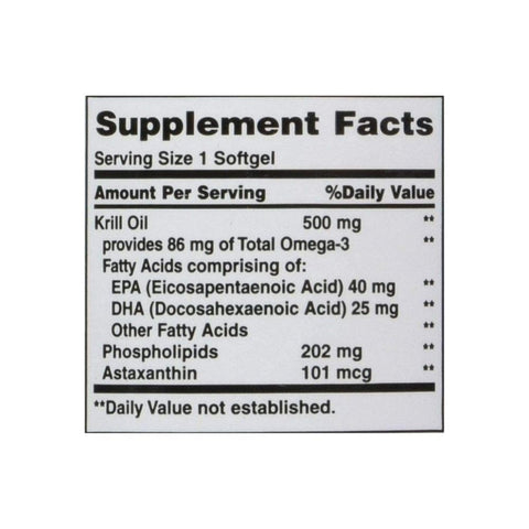 Nature's Bounty, Nature's Bounty Red Krill Oil, 500 mg, 30 Softgels