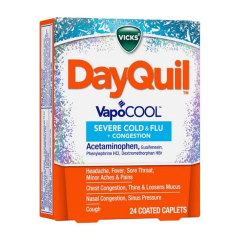 Procter & Gamble, Vicks DayQuil Severe Cold & Flu, 24 Caplets