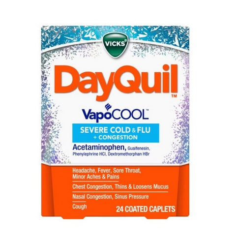 Procter & Gamble, Vicks DayQuil Severe Cold & Flu, 24 Caplets