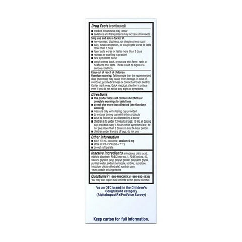 Airborne, Mucinex Children's Night Time Multi-Symptom Cold Liquid, 4 oz