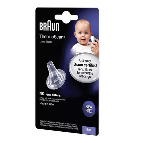 Vicks, Braun ThermoScan Lens Filters, 40 Each