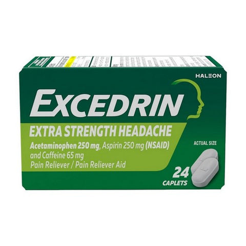 Novartis Consm Hlth Inc, Excedrin Extra Strength Caplets, 24 Caps