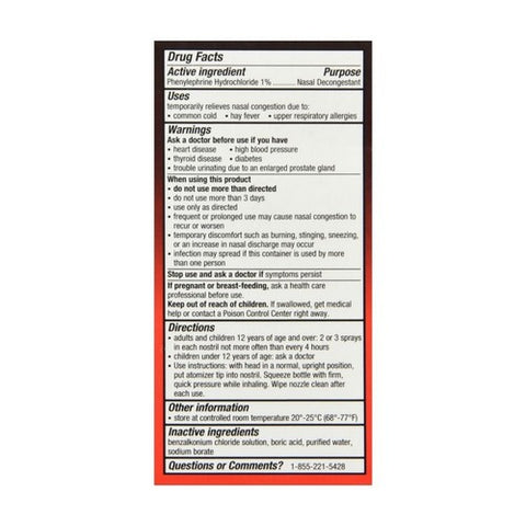 4-Way, Fast Acting Nasal Spray, 1 Oz