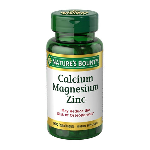 Nature's Bounty, Calcium Magnesium Zinc Caplets, 100 Caplets