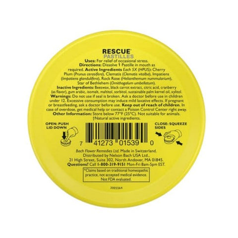 Bach, Rescue Pastilles Tin, Cranberry 1.7 Oz