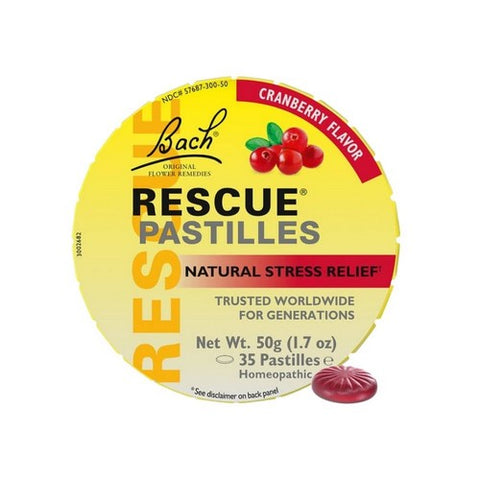Bach, Rescue Pastilles Tin, Cranberry 1.7 Oz