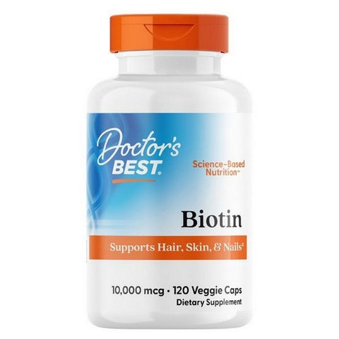Doctors Best, Biotin, 10,000 mcg, 120 Veggie Caps