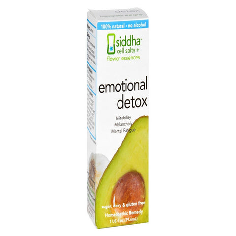 Sidda Flower Essences, Cells Salts + Flower Essences - Emotional Detox, 1 Oz