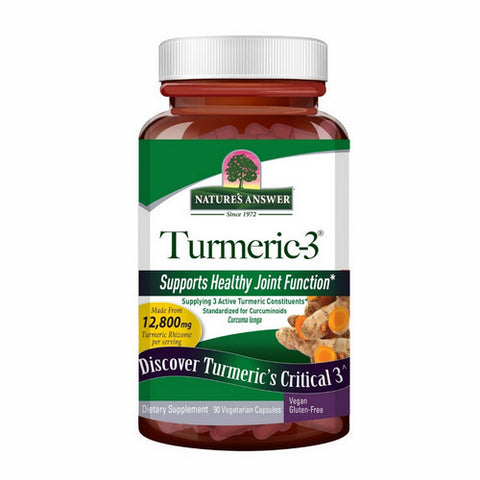 Nature's Answer, Turmeric-3, 90 Veg Caps