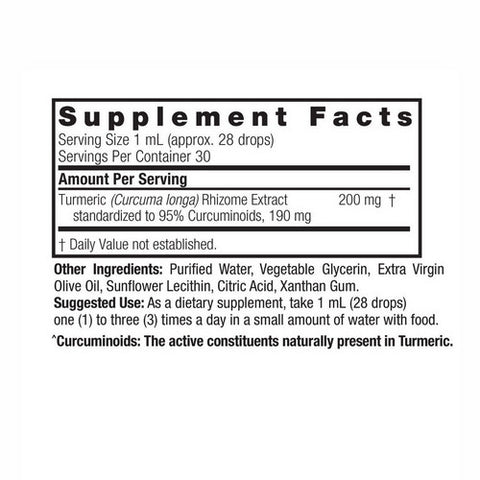 Nature's Answer, Turmeric 3 Liquid, Alcohol Free,1 Oz