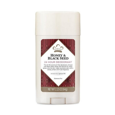 Nubian Heritage, Honey & Blackseed Deodorant, 2.25 Oz