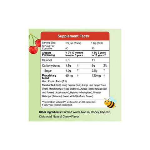 Herbion Naturals, Throat Syrup For Children Cherry, 5 Oz