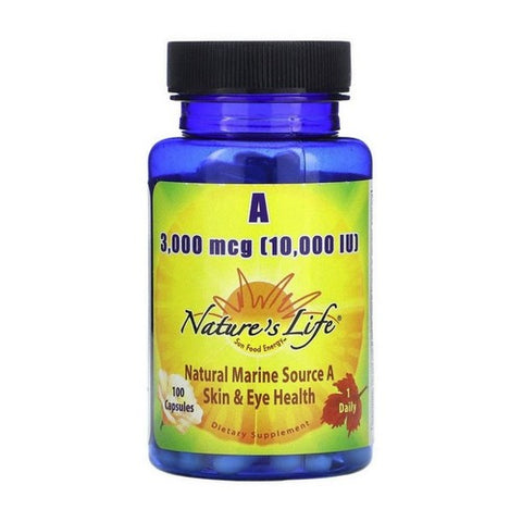Nature's Life, Vitamin A, 10,000 IU, 100 Caps