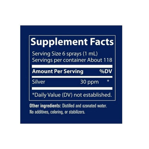 Trace Minerals, Colloidal Silver Spray 30 PPM, 4 Oz