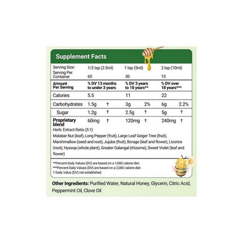 Herbion Naturals, Cough Syrup With Honey, Honey, 5 Oz