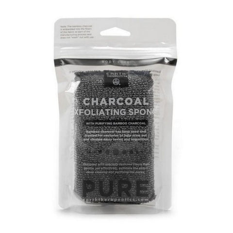 Earth Therapeutics, Vegetable Body Sponge Charcoal, 1 Count