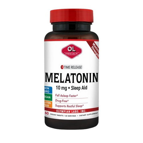 Olympian Labs, Melatonin Time Release, 10 mg, 60 Tabs