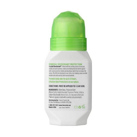 Crystal, Roll On Deodorant, Essence-Vanilla-Jasmine 2.25 Oz