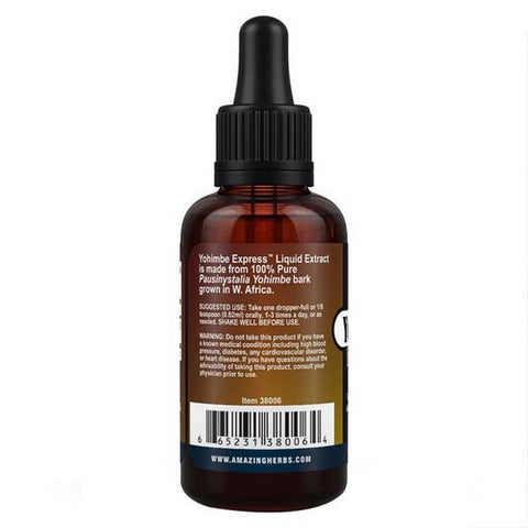 Amazing Herbs, Black Seed Yohimbe Express Liquid Extract, 1 oz