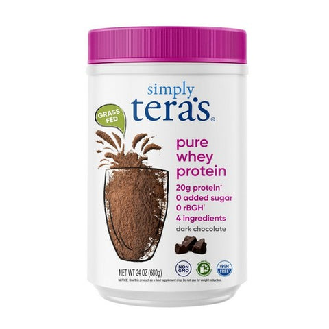 Simply Tera's, RBGH Free Whey Protein, Dark Chocolate Cocoa 24 oz