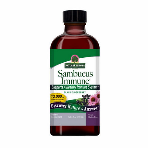 Nature's Answer, Sambucus Immune, Black Elderberry 8 oz