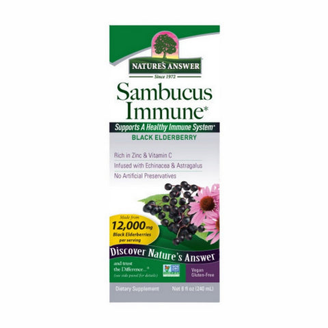 Nature's Answer, Sambucus Immune, Black Elderberry 8 oz