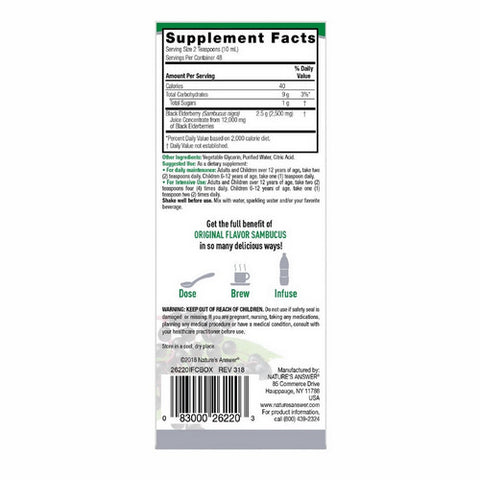 Nature's Answer, Sambucus, Original 16 oz