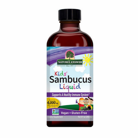 Nature's Answer, Sambucus Kids Formula, Alcohol Free, 8 Oz