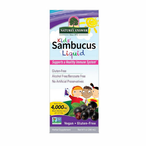 Nature's Answer, Sambucus Kids Formula, Alcohol Free, 8 Oz
