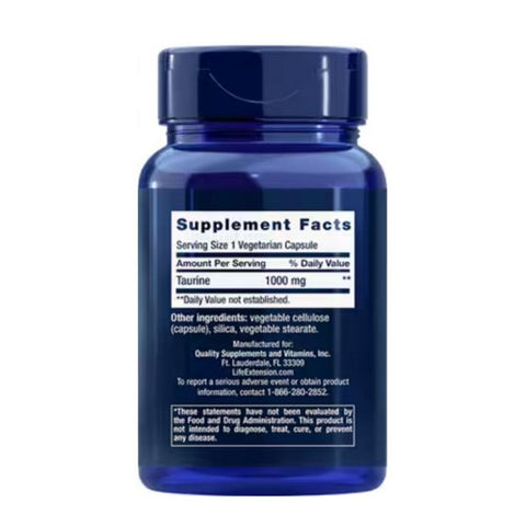 Life Extension, Taurine, 1000 mg, 90 Vcaps
