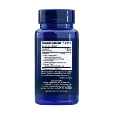 Life Extension, Triple Strength ProstaPollen, 30 Soft Gels