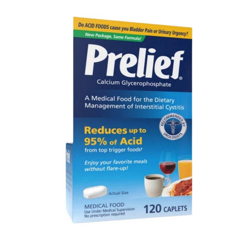 Prelief, Calcium Glycerophosphate Reduces Up To 95% Of Acid Caplets, 120 Caps