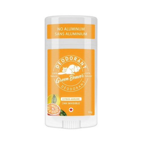 Green Beaver, Natural Deodorant Stick, Citrus 1.76 oz