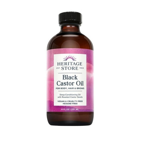 Heritage Store, Black Castor Oil, 8 fl oz