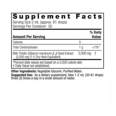 Nature's Answer, Milk Thistle Seed, Alcohol Free 2 Oz