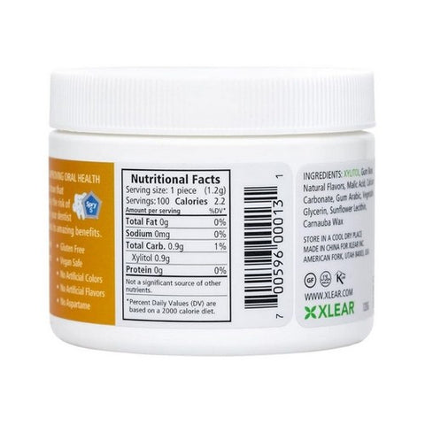 Xlear Inc, Spry Chewing Gum, Fresh Fruit 100 Count