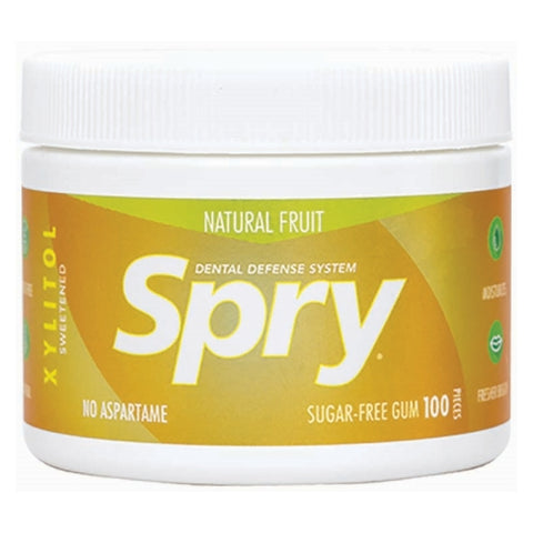 Xlear Inc, Spry Chewing Gum, Fresh Fruit 100 Count