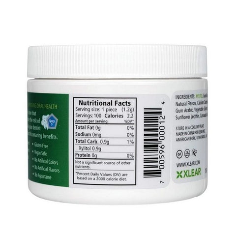 Xlear Inc, Chewing Gum, Spearmint 100 Count