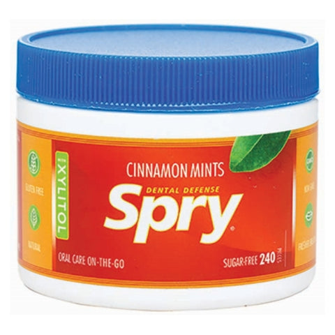 Xlear Inc, Spry Mints 100% Xylitol, Cinnamon 240 Count