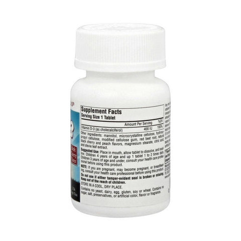 Source Naturals, Kids D-3 Fast Melt, 400 IU, Black Cherry 100 Tabs