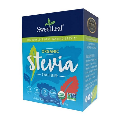 Sweetleaf Stevia, Organic Stevia Sweetener, 70 Count