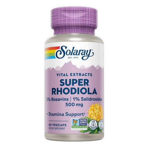 Solaray, Super Rhodiola Extract, 500 mg, 60 Caps