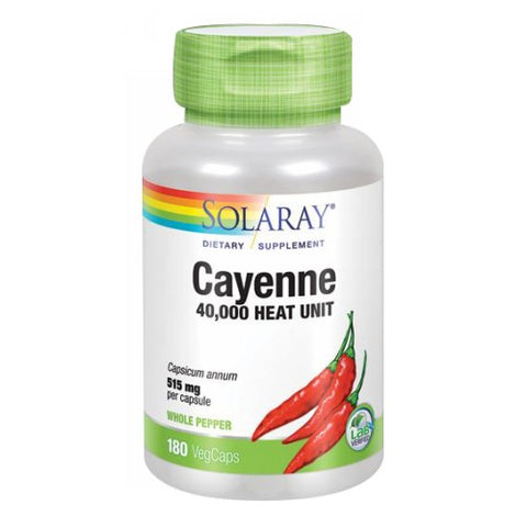 Solaray, Cayenne, 515 mg, 180 Caps