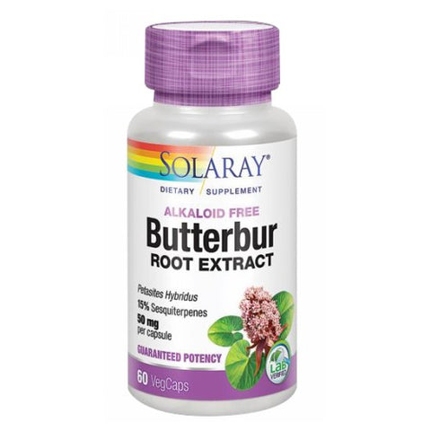 Solaray, Butterbur Extract, 50 mg, 60 Caps