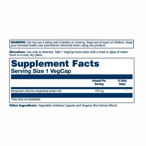 Solaray, Mangosteen, 475 mg, 100 Caps