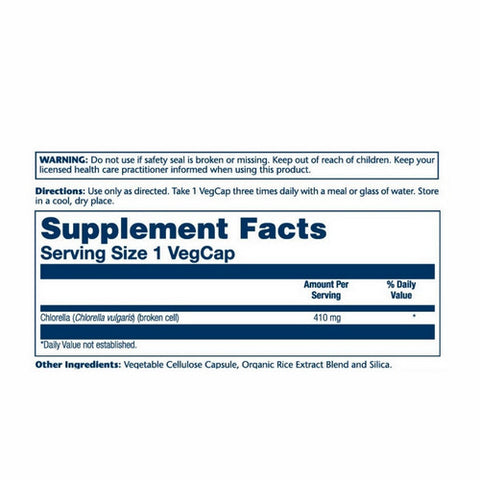 Solaray, Chlorella, 410 mg, 100 Caps